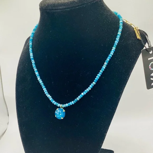 Tova Paige Necklace in Fairy Dust Teal Ignite - Picture 5 of 6